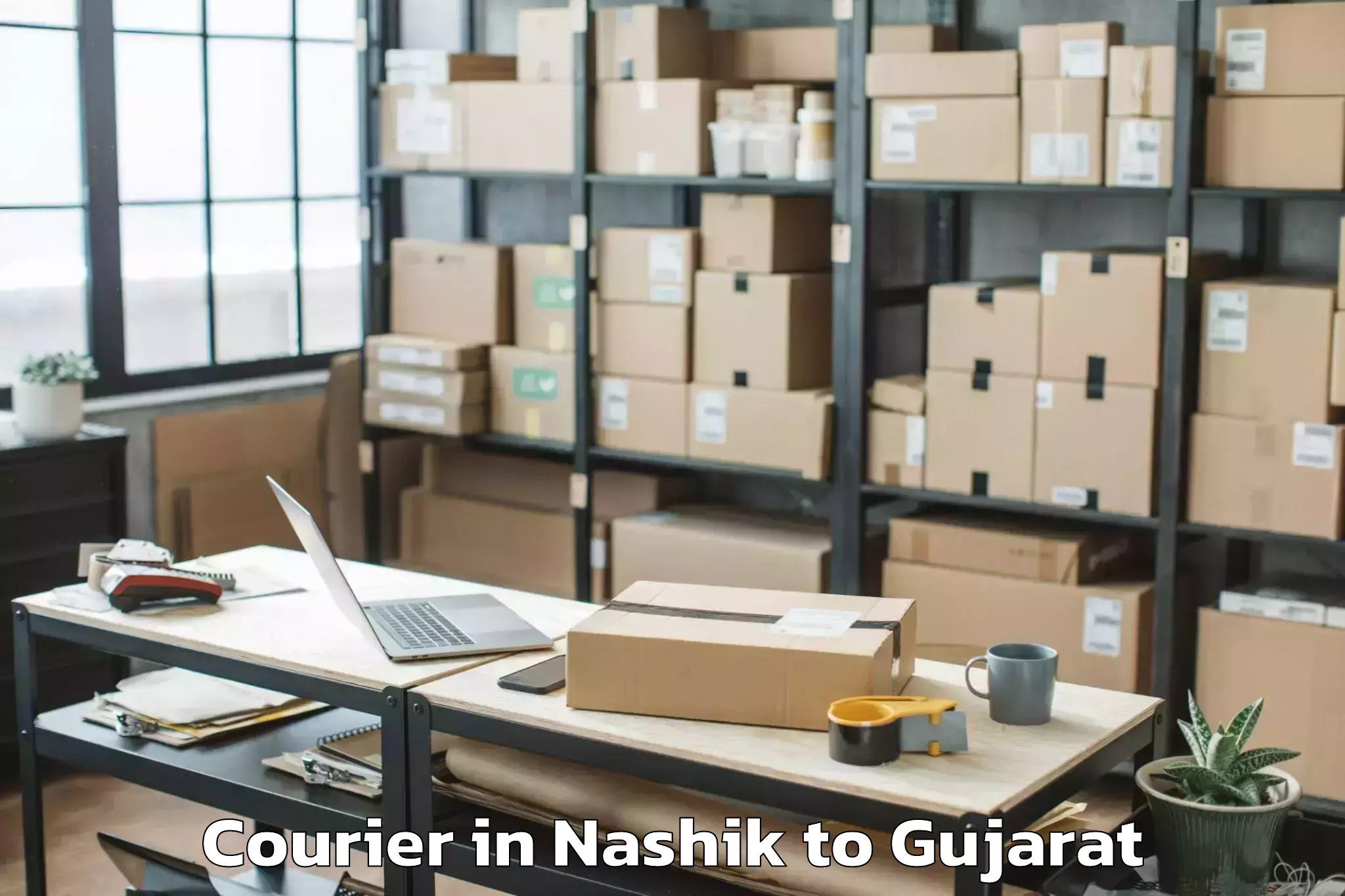 Easy Nashik to Sardarkrushinagar Dantiwada Ag Courier Booking